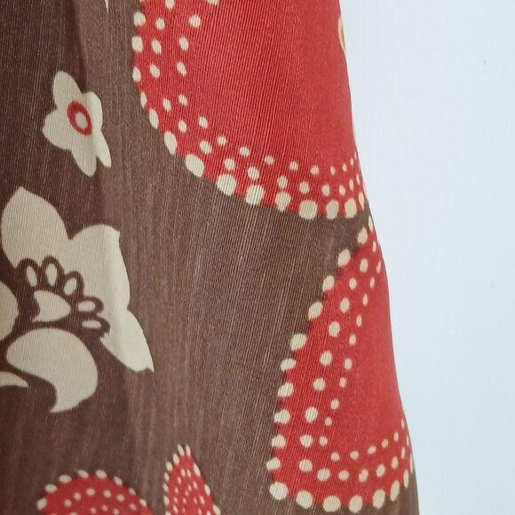 Vintage Floral Pull On Midi Skirt - Picture 6 of 8